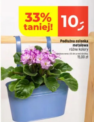 Podłużna ostonka metalowa różne kolory