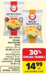 Ser żółty EDAM, MAASDAM RYKI
