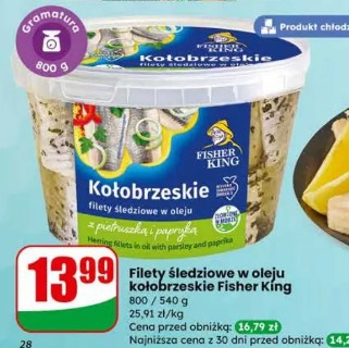 Filety śledziowe w oleju kołobrzeskie Fisher King