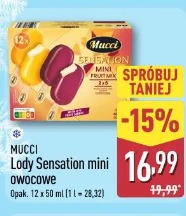 Mucci Lody Sensation mini owocowe