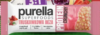 Purella Superfoods truskawkowa beza protein crunchy