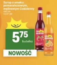 Syrop o smaku: pomarańczowym, malinowym Codzienny