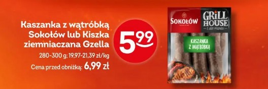 Kaszanka z wątróbką Sokołów lub Kiszka ziemniaczana Gzella