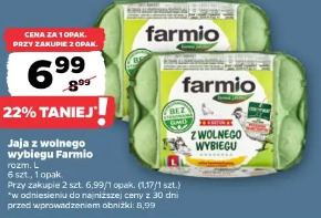 Jaja z wolnego wybiegu Farmio
