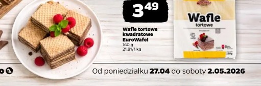 Wafle tortowe kwadratowe EuroWafel