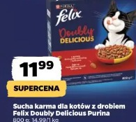 Sucha karma dla kotów z drobiem Felix Doubly Delicious Purina