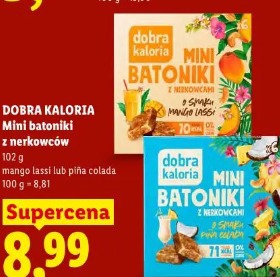Dobra Kaloria Mini batoniki z nerkowców