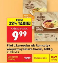 Filet z kurczaka lub Rumstyk wieprzowy Nasze Smaki