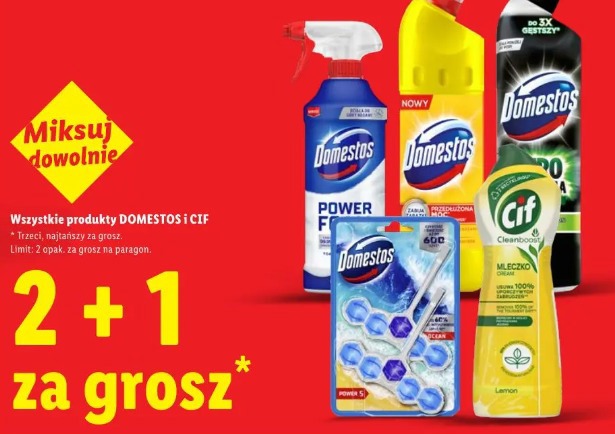 Domestos i Cif wszystkie produkty