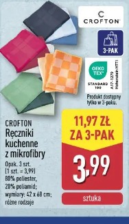 Crofton Ręczniki kuchenne z mikrofibry