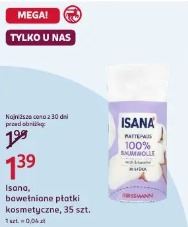 Isana, bawełniane płatki kosmetyczne