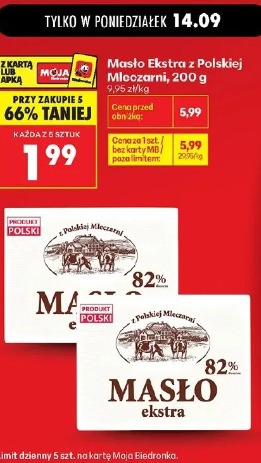 Masło Ekstra z Polskiej Mleczarni