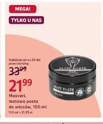 Masveri, matowa pasta do włosów