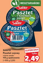 Sante Pasztet sojowy z koperkiem, z pomidorami