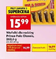 Wafelki dla rodziny Prince Polo Classic, 262,5 g