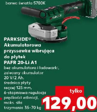 Parkside Akumulatorowa przysawka wibrująca do płytek PAFR 20-Li A1