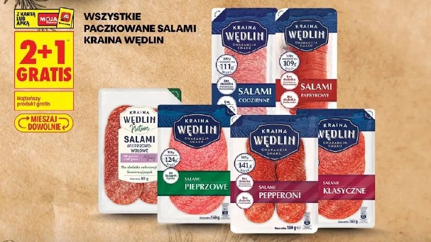 Wszystkie paczkowane salami Kraina Wędlin