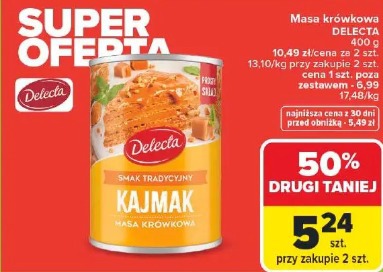 Masa krówkowa DELECTA smak tradycyjny kajmak