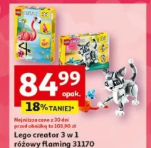 Lego creator 3 w 1 różowy flaming 31170 lub psotny kot 31163