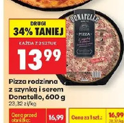 Pizza rodzinna z szynką i serem Donatello