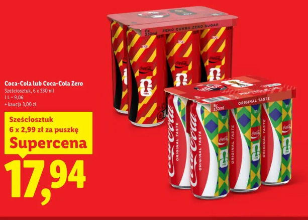 Coca-Cola lub Coca-Cola Zero