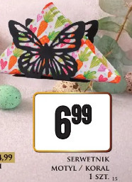 Serwetnik motyl / koral