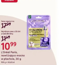 L'Oréal Paris nawilżająca maska w płachcie