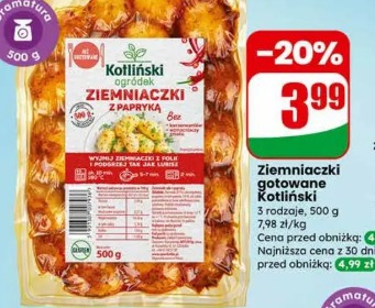 Ziemniaczki gotowane Kotliński