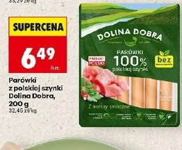 Parówki z polskiej szynki Dolina Dobra