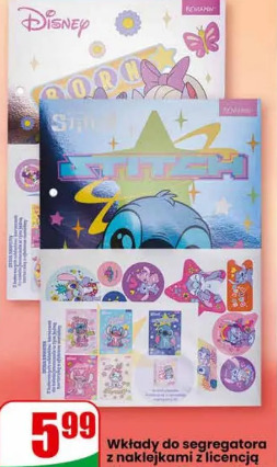 Wkłady do segregatora z naklejkami z licencją