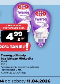 Twaróg półtłusty beztłuszczowy Mlekovita