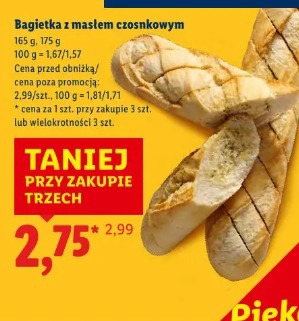 Bagietka z masłem czosnkowym