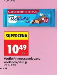Princessa wafle Princessa mleczna wielopak
