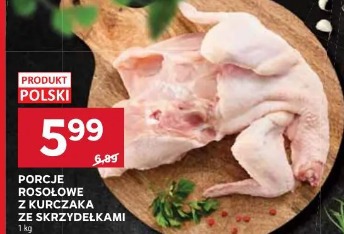 Porcje rosołowe z kurczaka ze skrzydełkami