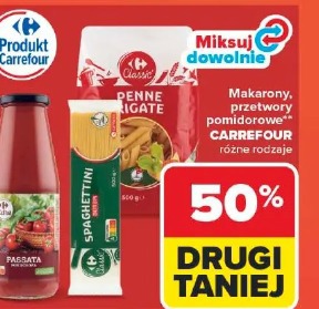 Makarony, przetwory pomidorowe Carrefour
