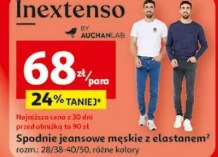 Spodnie jeansowe męskie z elastanem Inextenso by Auchanlab
