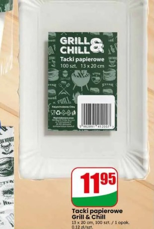 Tacki papierowe Grill & Chill