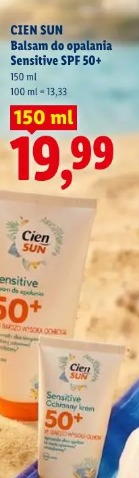 Cien Sun balsam do opalania Sensitive SPF 50+