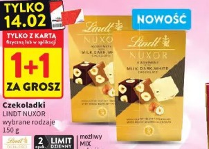 Czekoladki LINDT NUXOR wybrane rodzaje