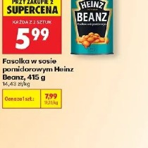 Fasolka w sosie pomidorowym Heinz Beanz