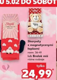 Skarpety z magnetycznymi łapkami rozm. 36-41 lub brelok miś różne rodzaje