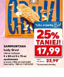 Sammontana Lody Gruvi różne rodzaje