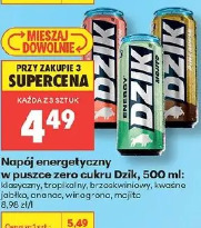 Dzik napój energetyczny w puszce zero cukru