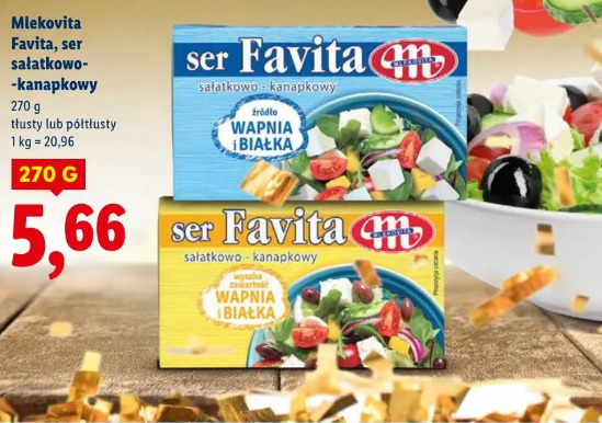 Mlekovita Favita ser sałatkowo-kanapkowy