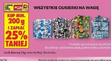 Wszystkie cukierki na wagę