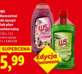 W5 Koncentrat do naczyń lub płyn uniwersalny