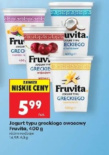 Jogurt typu greckiego owocowy Fruvita