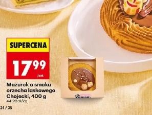 Mazurek o smaku orzecha laskowego Chojacki