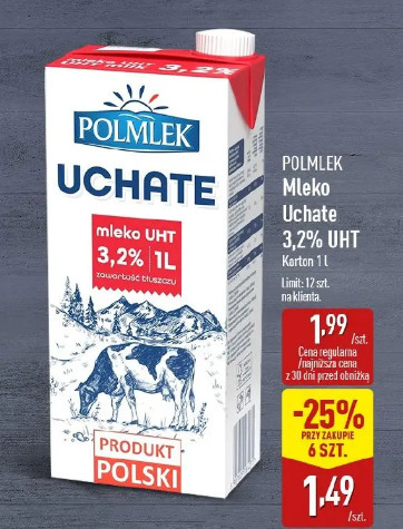 Polmlek Mleko Uchte 3,2% UHT