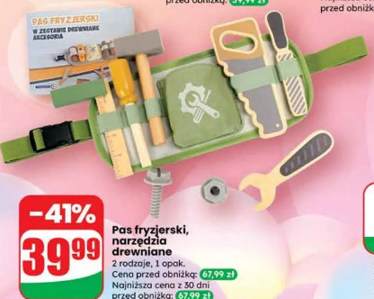 Pas fryzjerski, narzędzia drewniane